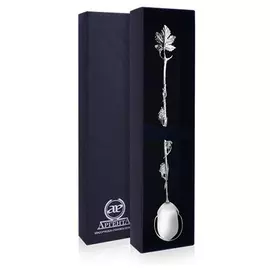 Ложка для напитков "Виноград" из серебра без футляра 347ЛЖ00801