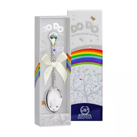 Ложка детская DODO "Машинка" из серебра с эмалью с футляром 976ЛЖ05808