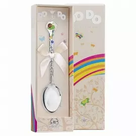 Ложка детская DODO "Улитка" из серебра с эмалью с футляром 973ЛЖ05808