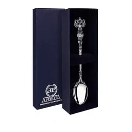 Ложка "Герб" с черн. из серебра без футляра 852ЛЖ00006