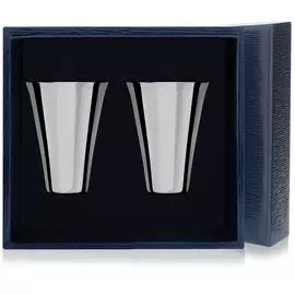 Набор стопок гладких из серебра с футляром 674НБ00801