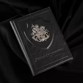 Обложка для автодокументов "Георгий Победоносец" из серебра с родированием 106282