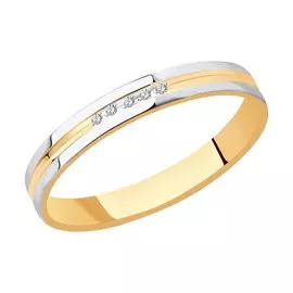 Обручальное кольцо из красного золота 110155 110155