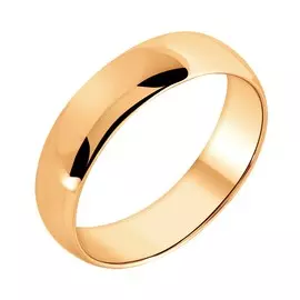 Обручальное кольцо из красного золота 125000