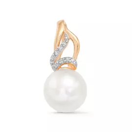 Пдвеска из красного золота с жемчугом 33055A1