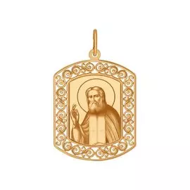 Подвеска из красного золота 103592