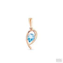 Подвеска из красного золота с топазами 10-1-120-1300-010