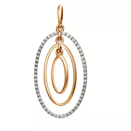 Подвеска из золота с фианитами 004103-4102