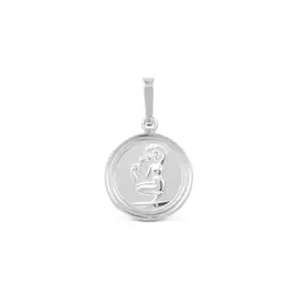 Подвеска "Дева" из серебра с родированием п012р