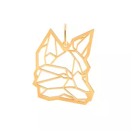 Подвеска «Лиса» из красного золота 37-0002-11-00