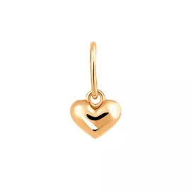 Подвески из красного золота "Сердечко" 35-0669-11-00