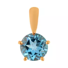Подвеска из красного золота с топазом 732062