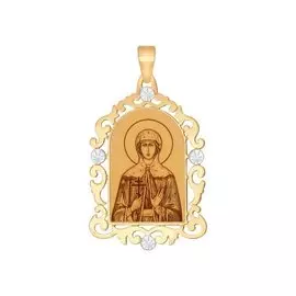 Подвеска из красного золота 103232