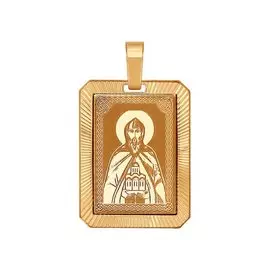 Подвеска из красного золота 101541