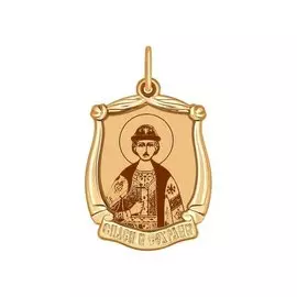 Подвеска из красного золота 103111