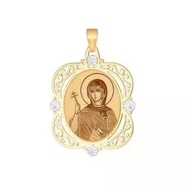 Подвеска из красного золота 103170