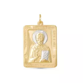 Подвеска из красного и белого золота 030242