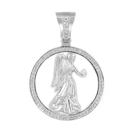 Подвеска Дева из серебра с фианитами 31-0828-23-66