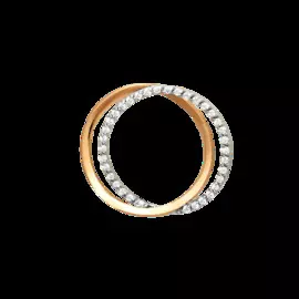 Подвеска из красного золота с фианитами 100018-1102