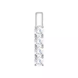 Подвеска из белого золота с фианитами swarovski 81030071
