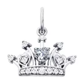 Подвес из серебра с фианитами 94031215