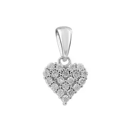 Подвес из серебра с фианитами B18260P