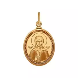 Подвеска из красного золота с эмалью 101333