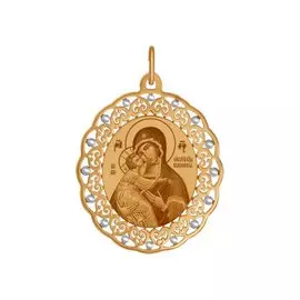 Подвеска из красного золота 103664