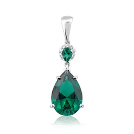 Подвес Наноизумруд, фианит