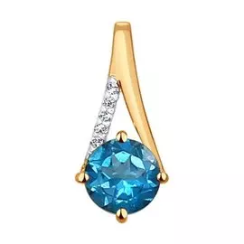 Подвес Топаз, фианит