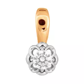 Подвеска из красного золота с фианитом 24303А.1