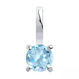 Подвеска из белого золота с топазом 732170