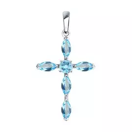 Подвеска из серебра с топазом 92030508