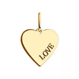 Подвеска из красного золота 035711