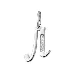 Подвеска «Буква Л» из серебра с фианитами 31-1060-23-01