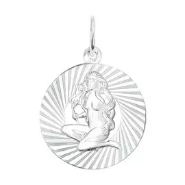 Подвеска "Дева" из серебра с родированием 94030887