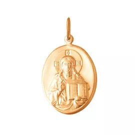 Подвеска Господь Вседержитель из красного золота 35-0291-11-00