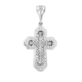 Подвеска из белого золота с бриллиантами 11-0062