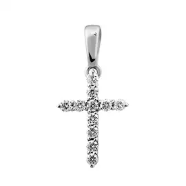 Подвеска из белого золота с бриллиантами 31-9097-12-02