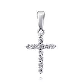 Подвеска из белого золота с бриллиантами 31-9097-12-02