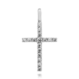 Подвеска из белого золота с бриллиантами 31-9495-12-02