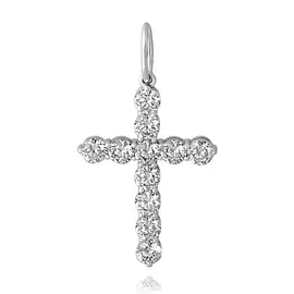 Подвеска из белого золота с бриллиантами 31-9497-12-02