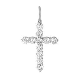 Подвеска из белого золота с бриллиантами 31-9497-12-02