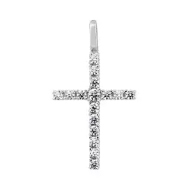 Подвеска из белого золота с фианитами 31-0152-12-01