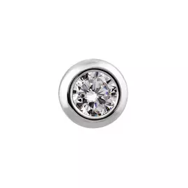 Подвеска из белого золота с фианитом 31-1030-12-01