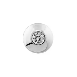 Подвеска из белого золота с фианитом 31-1032-12-01