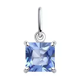 Подвеска из белого золота с топазом 732205