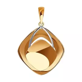 Подвеска из красного и белого золота 036029