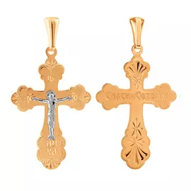 Подвеска из красного и белого золота 35-0675-17-00