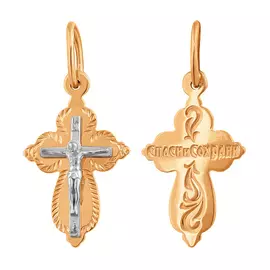 Подвеска из красного и белого золота 35-0676-17-00